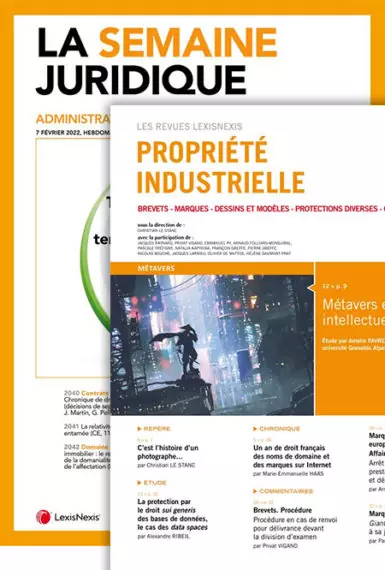 La Semaine Juridique & La Revue De La Propri&eacute;t&eacute; Industrielle - Cabinet Greffe